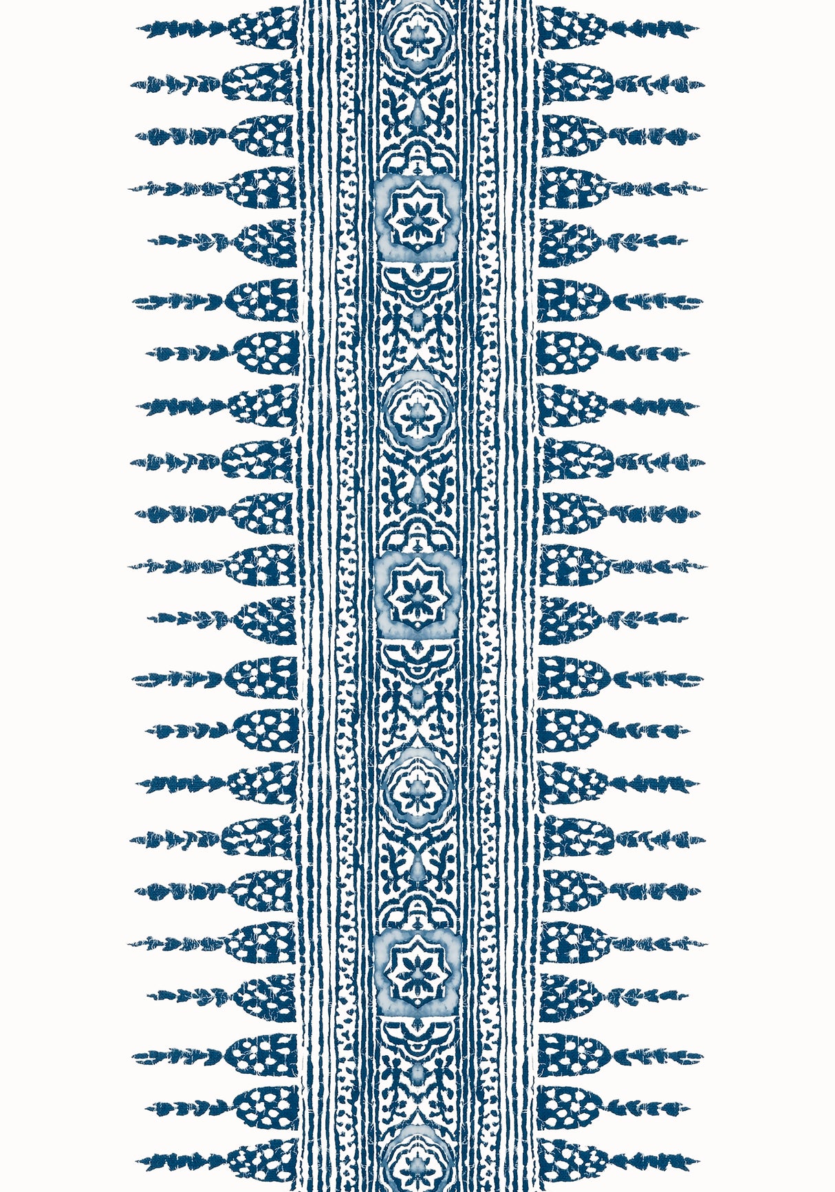 Anna French AT15137 JAVANESE STRIPE Navy and White Wallpaper