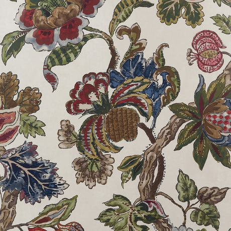 Anna French AT16139 Apricot and Slate Wallpaper - BELVEDERE