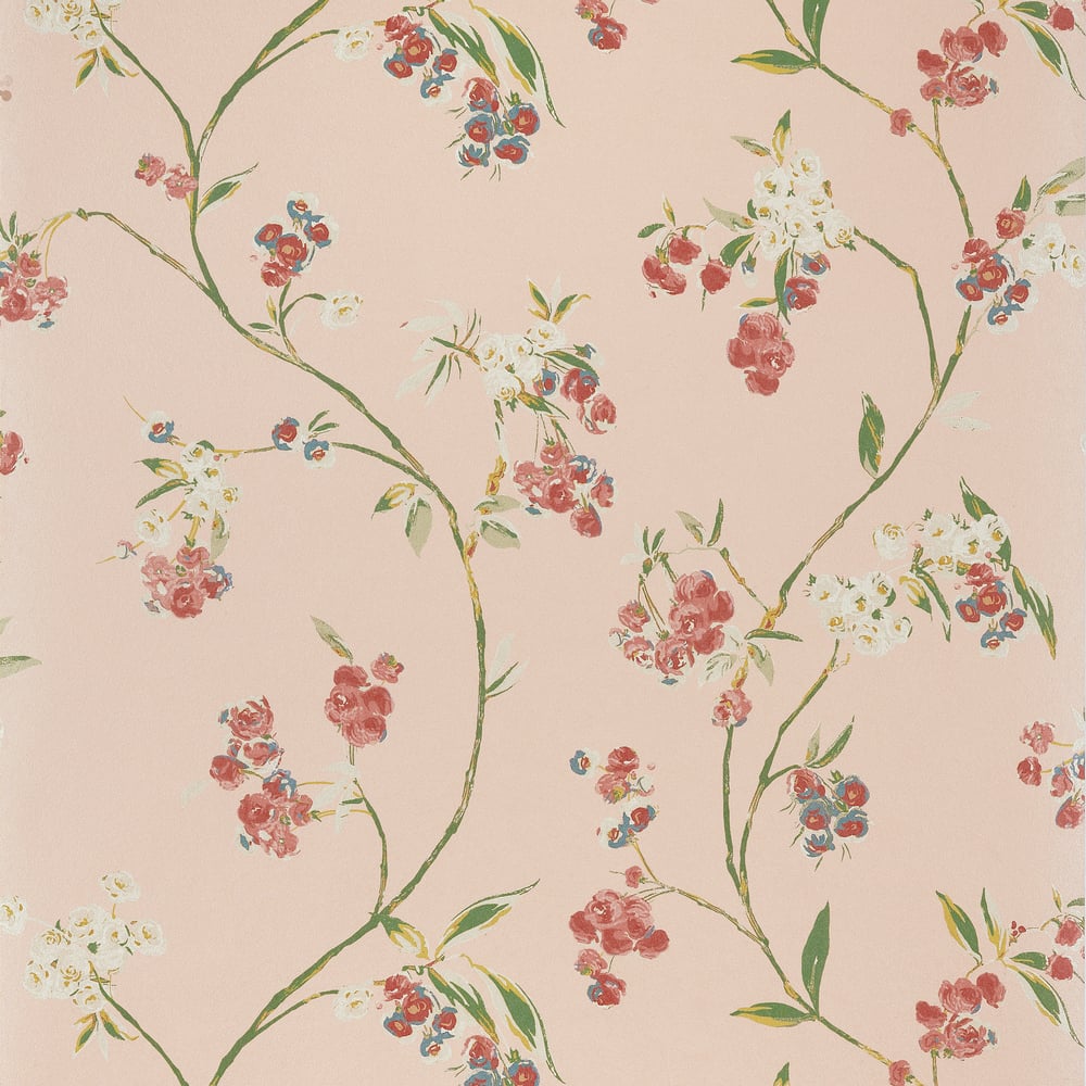 Anna French AT16155 Blush on Pearl Wallpaper - BELVEDERE