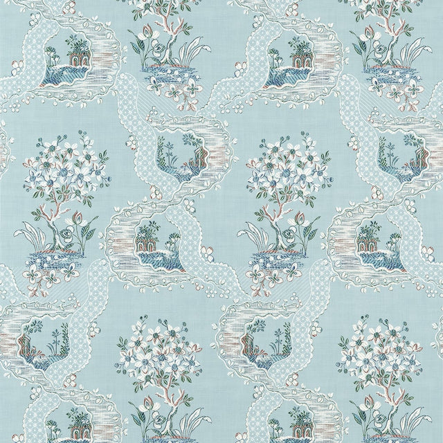 Anna French AT16156 Blue Wallpaper - BELVEDERE