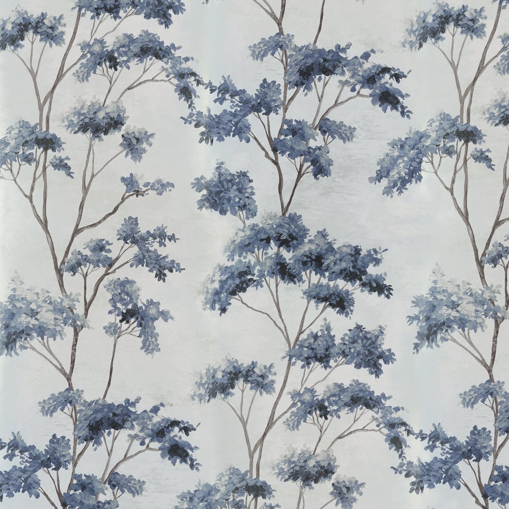 Anna French AT16168 Spa Blue on Pearl Wallpaper - BELVEDERE