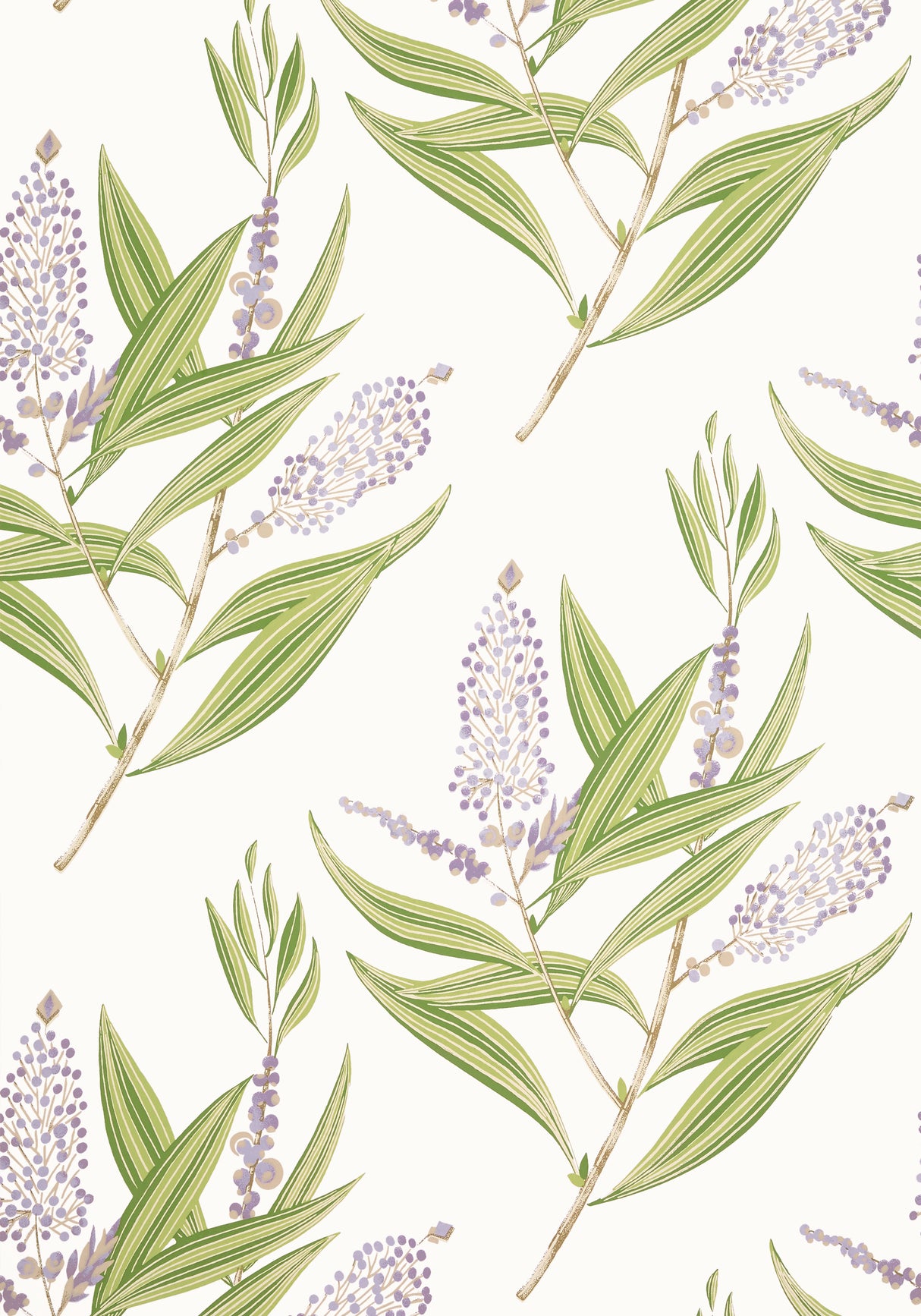 Anna French AT23134 WINTER BUD Lavender Wallpaper