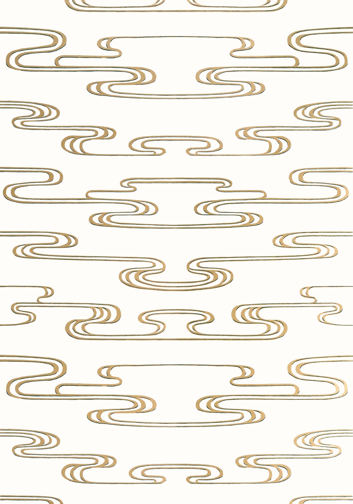 Anna French AT23152 CLOUDWATER Metallic Gold Wallpaper
