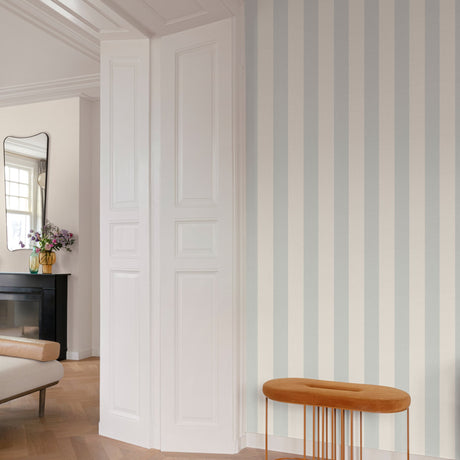 Galerie Atmosphere Regular stripes Green Wallpaper AT4028