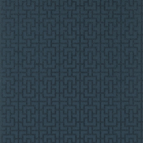 Anna French BRIDLE AT79122 in Navy Wallpaper - SMALL SCALE