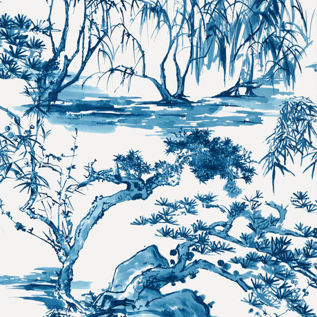 Anna French AT9826 KYOTO Navy - Eade's Wallpaper