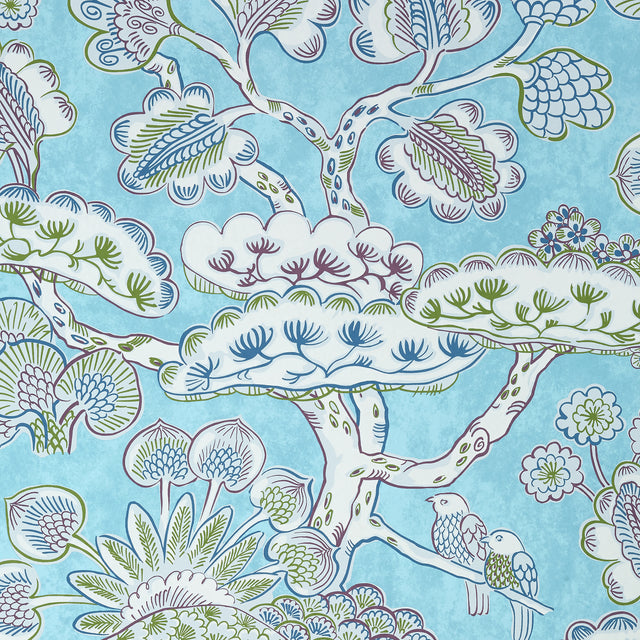 Anna French AT9863 TREE HOUSE Robin's Egg - Eade's Wallpaper