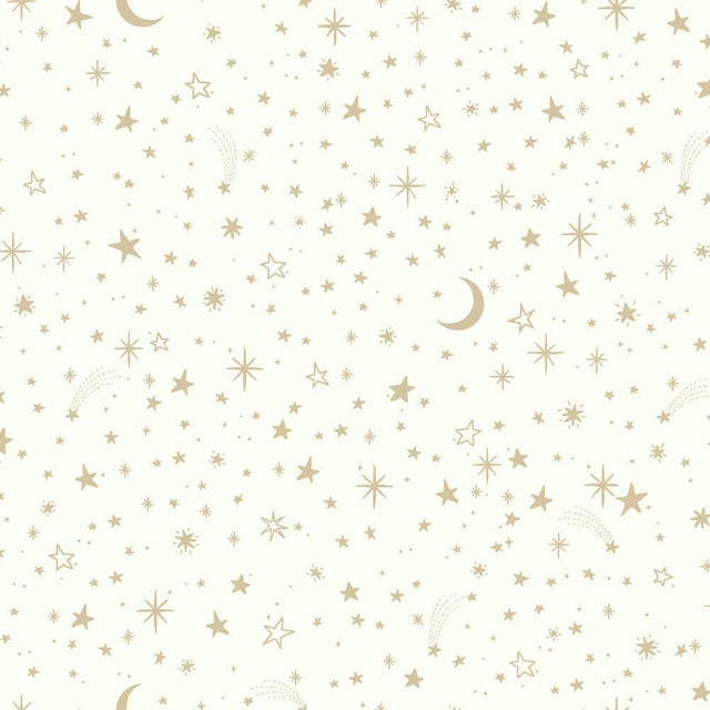 RoomMates RMK10850WP Twinkle Little Star Gold Peel and Stick Wallpaper - Eade's Wallpaper