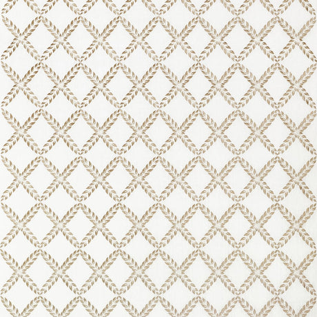 Anna French HALIFAX EMBROIDERY AW10743 in Beige Fabric - CLE