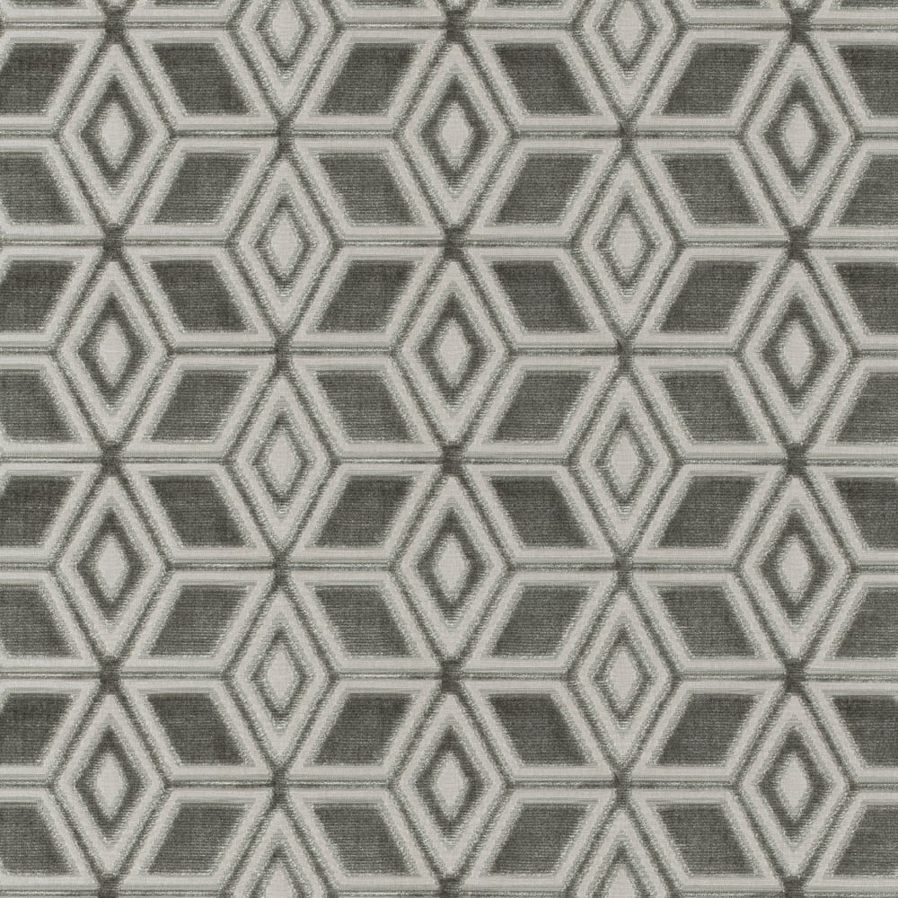 Anna French AW72988 JARDIN MAZE VELVET Bark Fabric