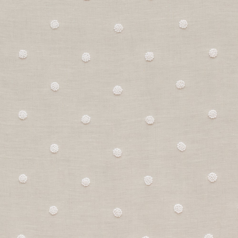 Anna French AW73011 FRENCH KNOT EMBROIDERY Flax Fabric