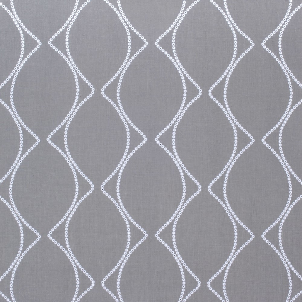 Anna French AW9112 SYON EMBROIDERY Grey Fabric