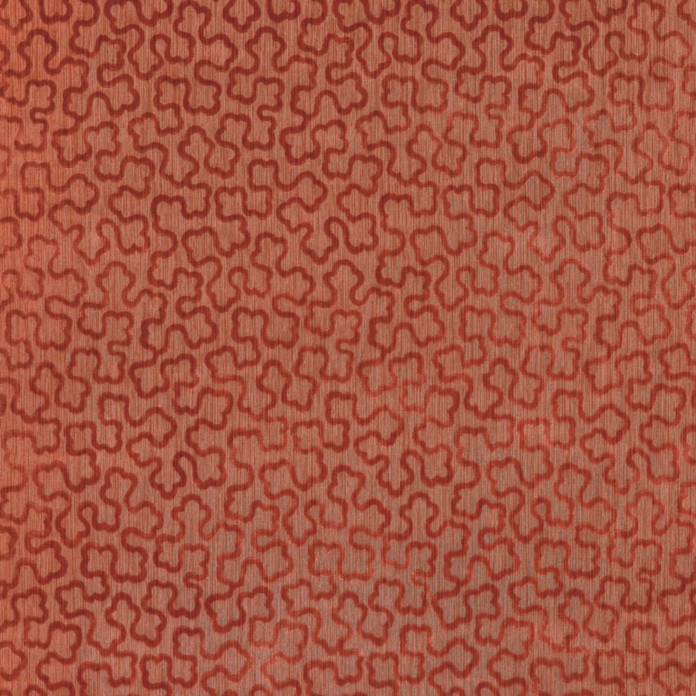 Anna French AW9248 TREFOLIA VELVET Paprika Fabric