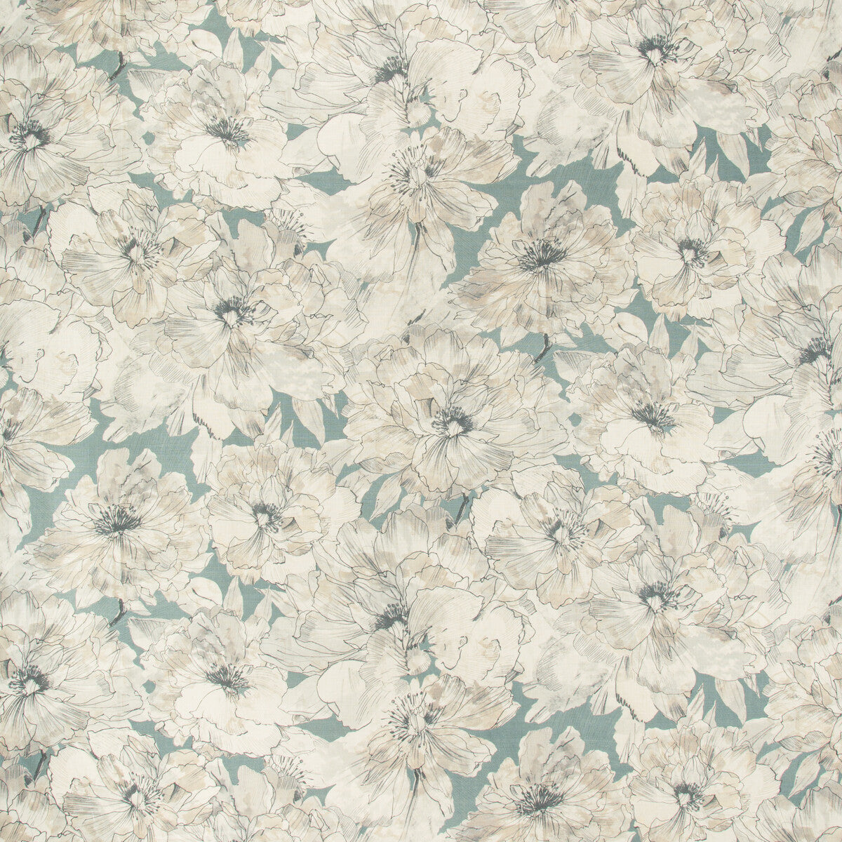 KRAVET COUTURE AYRLIES.35.0 AYRLIES SOFT BLUE Fabric - Eade's Wallpaper