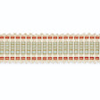 Schumacher B107-16 EUGENIE PICOT-EDGE BRAID in IVORY/AZURE/C