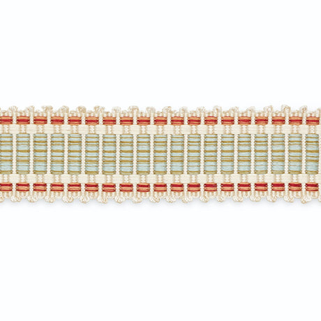 Schumacher B107-16 EUGENIE PICOT-EDGE BRAID in IVORY/AZURE/C