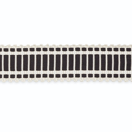 Schumacher B107-7 EUGENIE PICOT-EDGE BRAID in IVORY/EBONY Tr