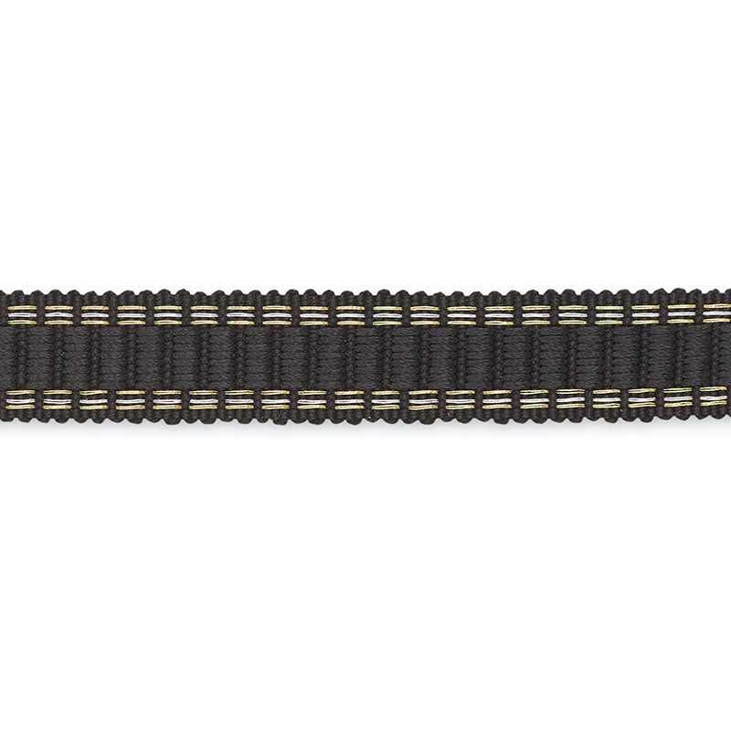 Schumacher B130-12 DEVON BRAID in ONYX/METALLIC Trim - SCHUM