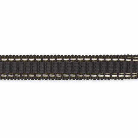 Schumacher B130-12 DEVON BRAID in ONYX/METALLIC Trim - SCHUM