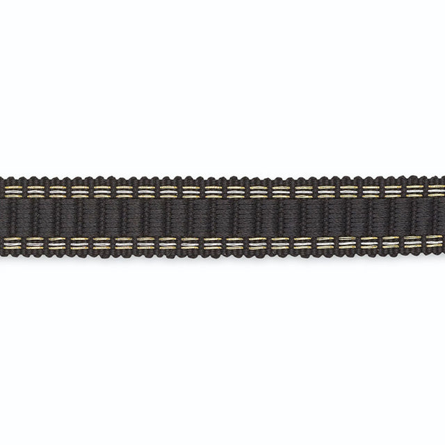 Schumacher B130-12 DEVON BRAID in ONYX/METALLIC Trim - SCHUM