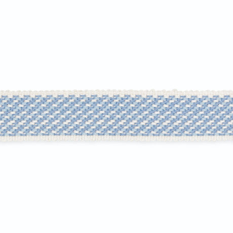 Schumacher B145-2 NANETTE BRAID in IVORY/POWDER BLUE Trim - 