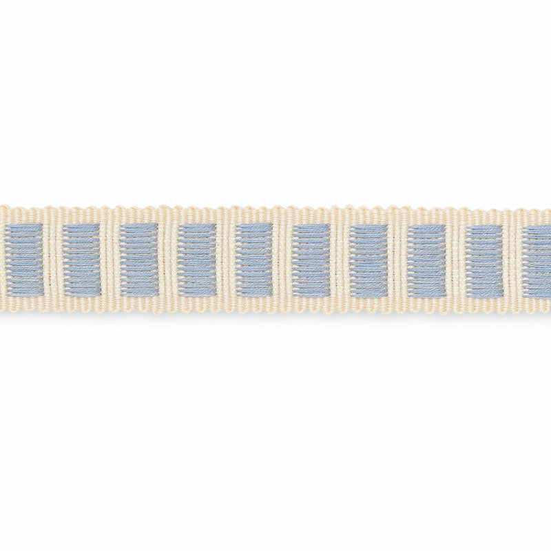 Schumacher B154-8 AUBREY BRAID in IVORY/SKY Trim - SCHUMACHE
