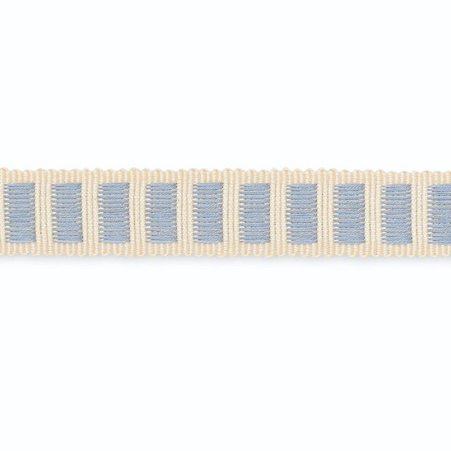 Schumacher B154-8 AUBREY BRAID in IVORY/SKY Trim - SCHUMACHE