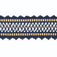 Schumacher B181-11 NIKITA BRAID in MIDNIGHT/CASHEW Trim - SC