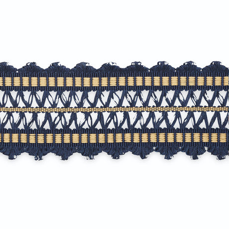 Schumacher B181-11 NIKITA BRAID in MIDNIGHT/CASHEW Trim - SC