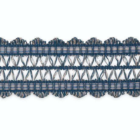 Schumacher B181-8 NIKITA BRAID in MARINE/TAFFY MULTI Trim - 