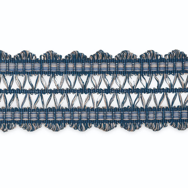 Schumacher B181-8 NIKITA BRAID in MARINE/TAFFY MULTI Trim - 