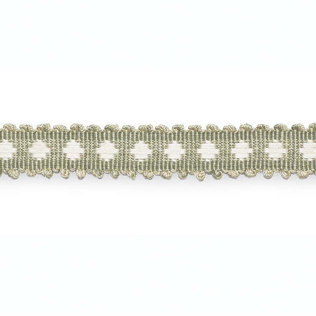 Schumacher B203-3 MARLIS BRAID in BAY LEAF/IVORY Trim - SCHU