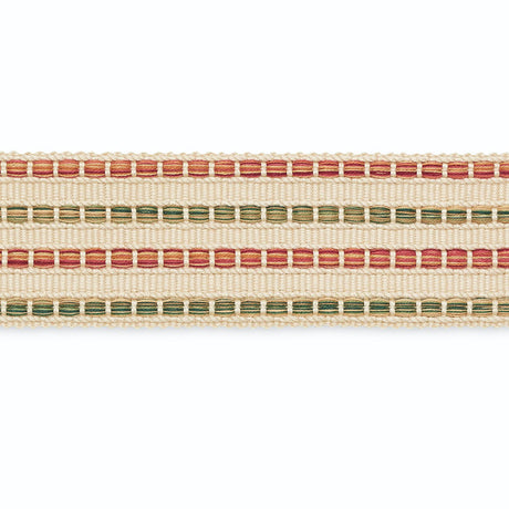 Schumacher B215-2 MARTHA BRAID in SAGE/BERRY/BEIGE Trim - SC