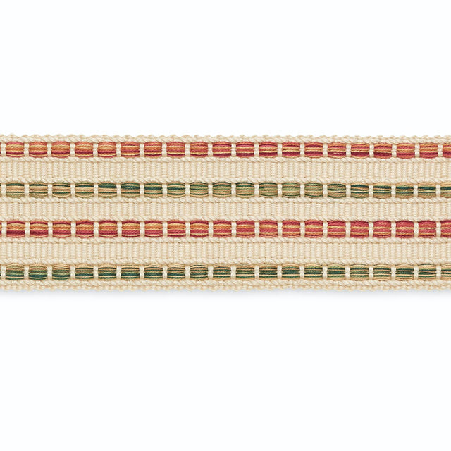 Schumacher B215-2 MARTHA BRAID in SAGE/BERRY/BEIGE Trim - SC