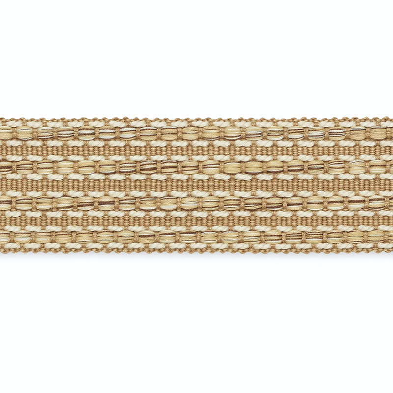 Schumacher B215-3 MARTHA BRAID in KHAKI/CAFE/STRAW Trim - SC
