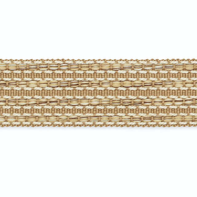 Schumacher B215-3 MARTHA BRAID in KHAKI/CAFE/STRAW Trim - SC