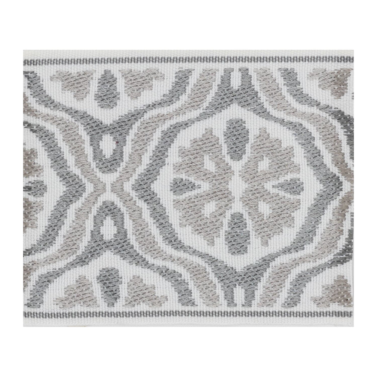 STOUT BALA-4 BALAS TAPE 4 PEWTER Fabric - Eades Wallpaper & Fabric
