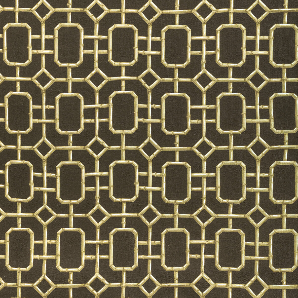 KRAVET COUTURE BAMBU FRET.64.0 BAMBU FRET HICKORY Fabric - Eade's Wallpaper