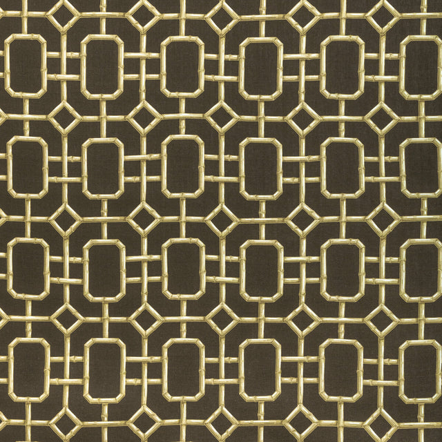 KRAVET COUTURE BAMBU FRET.64.0 BAMBU FRET HICKORY Fabric - Eade's Wallpaper