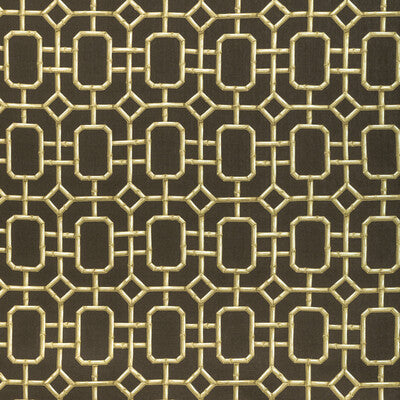 KRAVET COUTURE BAMBU FRET.64.0 BAMBU FRET HICKORY Fabric - Eade's Wallpaper