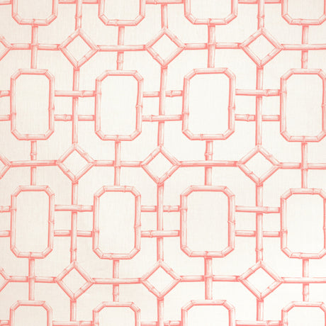 KRAVET COUTURE BAMBU FRET.719.0 BAMBU FRET CORAL Fabric - Eade's Wallpaper