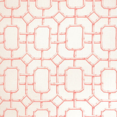 KRAVET COUTURE BAMBU FRET.719.0 BAMBU FRET CORAL Fabric - Eade's Wallpaper