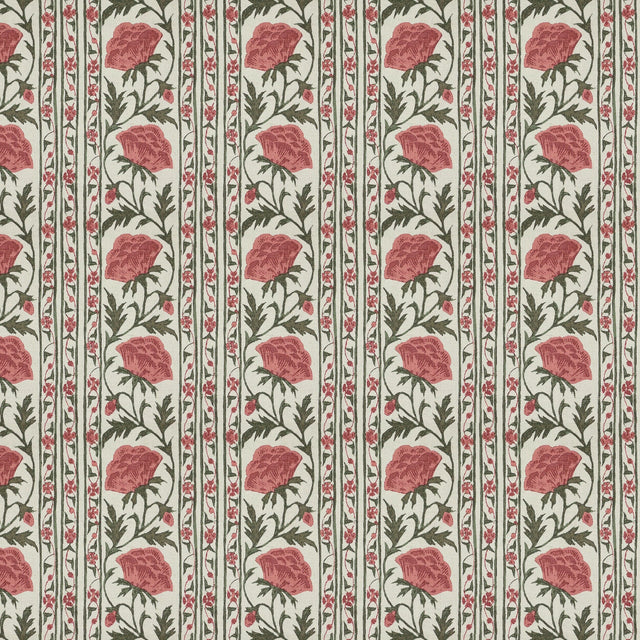 STOUT BARM-2 BARMSBORO 2 ROSEWOOD Fabric - Eades Wallpaper & Fabric