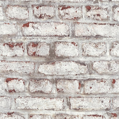 Galerie BB51100 Brown Grey White Coastal Brick Effect Motif - Eade's Wallpaper