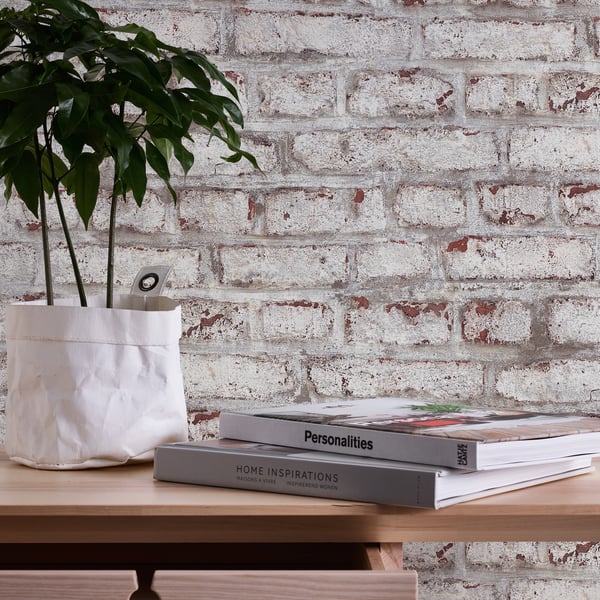 Galerie BB51100 Brown Grey White Coastal Brick Effect Motif - Eade's Wallpaper