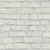 Galerie BB51101 Grey White Coastal Brick Effect Motif - Eade's Wallpaper