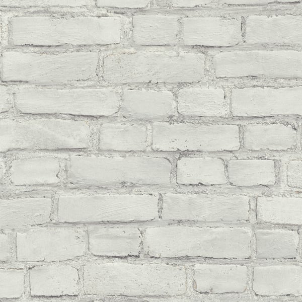 Galerie BB51101 Grey White Coastal Brick Effect Motif - Eade's Wallpaper