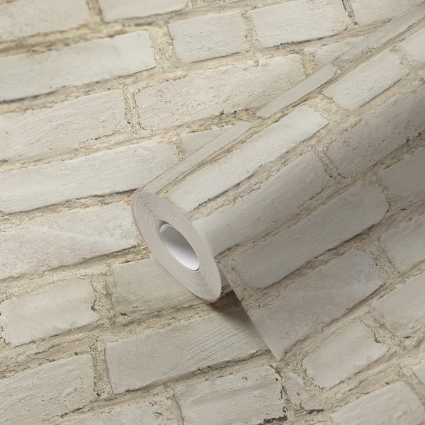 Galerie BB51102 Grey Red White Coastal Brick Effect Motif - Eade's Wallpaper