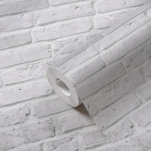 Galerie BB51104 Grey Brickshire Residents Motif - Eade's Wallpaper