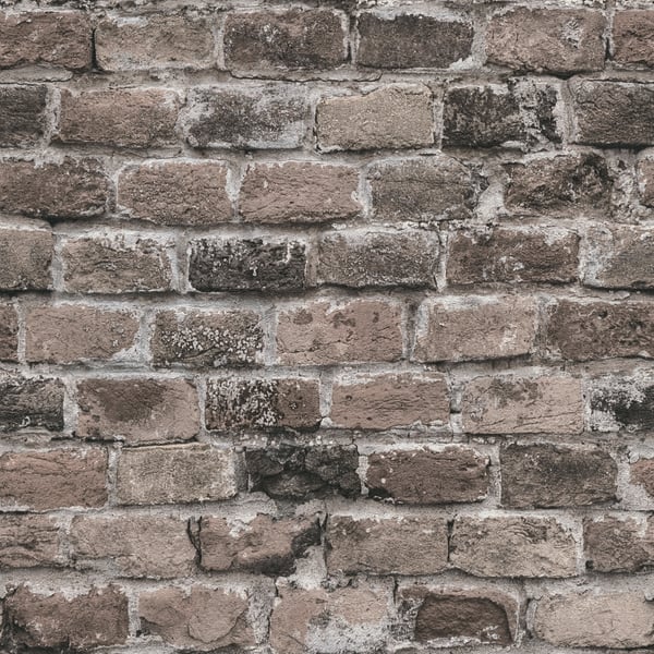 Galerie BB51117 Brown Grey Brickshire Residents Motif - Eade's Wallpaper